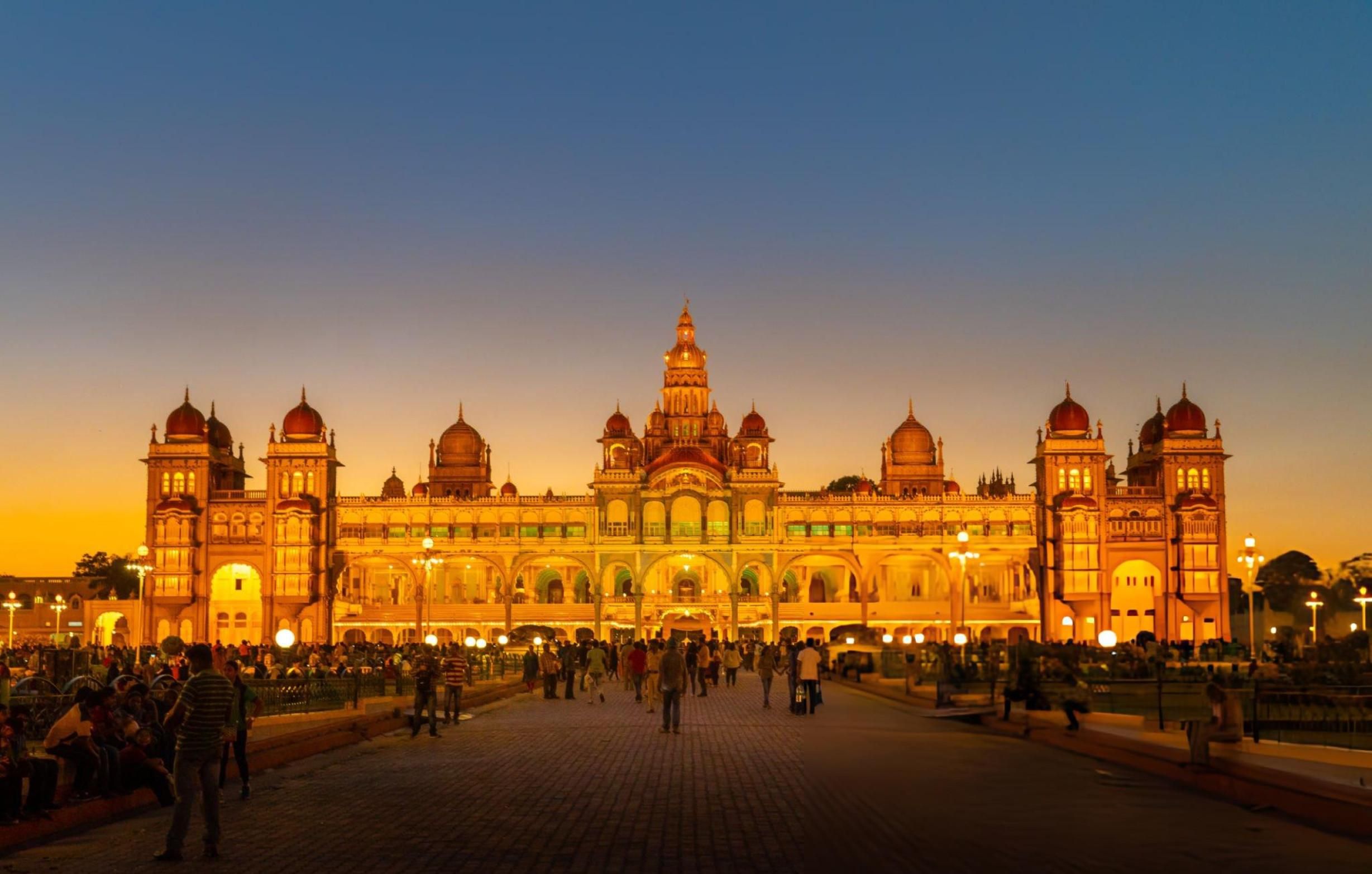 Erkunde Mysore bei Nacht: geführter Stadtrundgang