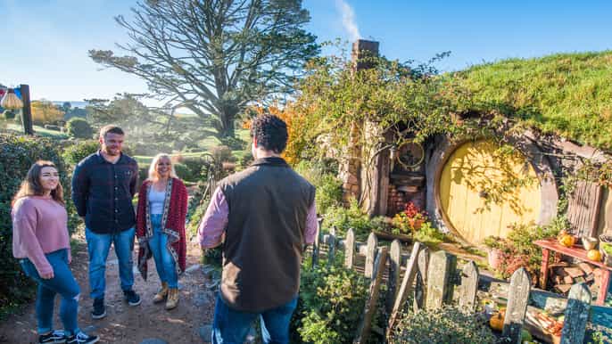 ab auckland hobbingenfilmset frühe expresstour
