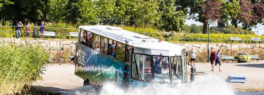 Stockholm: Land- und Wassertour per Amphibienbus