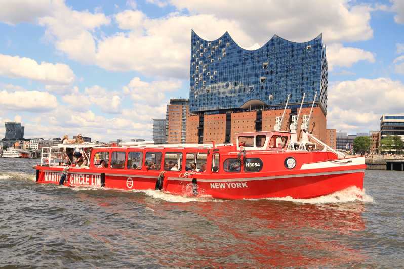 Hamburg: Hop-On/Hop-Off-Bootsfahrt im Hafen mit Kommentar