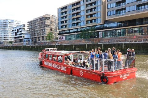 Hamburg: 1-Tages-Hop-On/Hop-Off-Bootsfahrt & Live-Kommentar1-Tages-Ticket für eine Hop-On/Hop-Off-Bootsfahrt