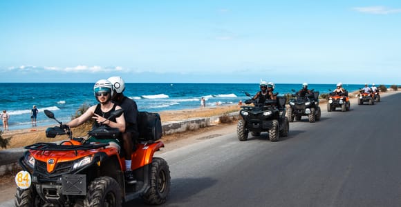 Crete: Daytime Quad Safari, Cave, Olive Oil Tasting & Beach