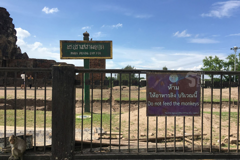 Bangkok: Alquiler de coches privados a Lopburi, la Ciudad de los Monos