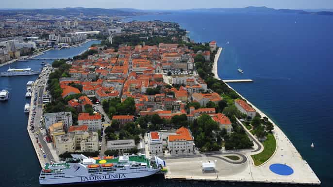 excursão ao pôr do sol de zadar saindo de split ou trogir