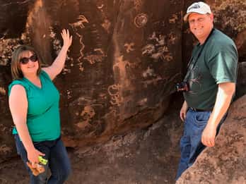 Utah: Geologische Petroglyphenexkursion im Gelände Utah: Geologische Petroglyphenexkursion im Gelände