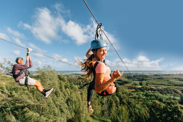 Oahu: North Shore Zip Line Adventure with ATV and Farm Tour