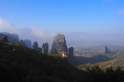 two day train journey from thessaloniki to meteora