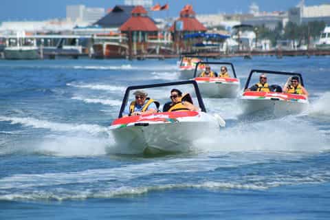Cancun Jungle Tour Adventure with Speedboat and Snorkeling