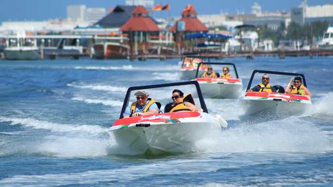 cancun jungle tour adventure with speedboat and snorkeling