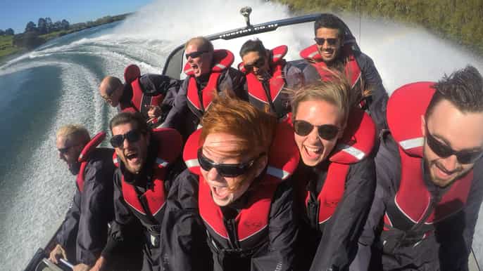 taupo waikato river 50minute jet boat ride