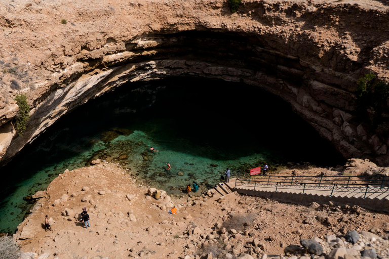 Wadi Shab: Adventure Tour With Cave Swim & Waterfall Visit