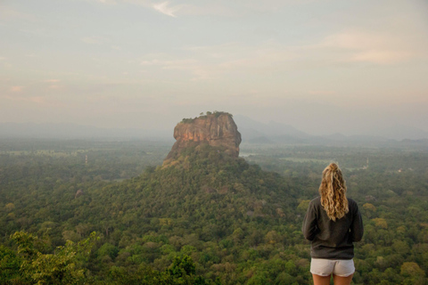 Sigiriya and Pidurangala Rock From Colombo