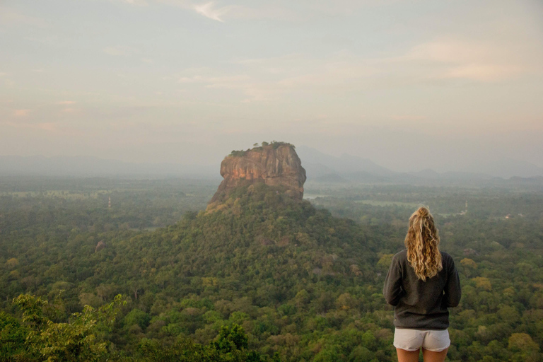 Sigiriya and Pidurangala Rock From Colombo