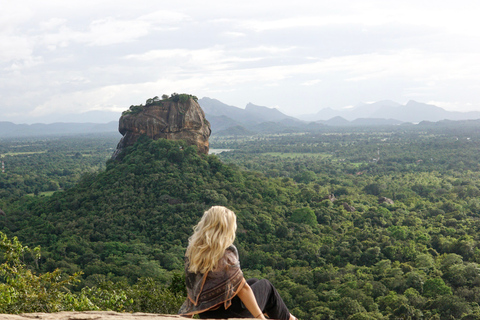Sigiriya and Pidurangala Rock From Colombo