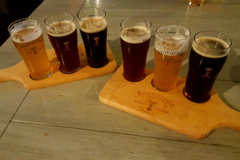 Gdansk: visite privée et traditionnelle de dégustation de bière polonaisePremium: Dégustation privée de bière 4 heures - Norvégien et suédois