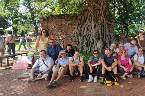 Vanuit Bangkok: Ayutthaya Werelderfgoed &amp; Zonsondergangboot PrivéVanuit Bangkok: Ayutthaya Werelderfgoed &amp; Privéboot bij zonsondergang