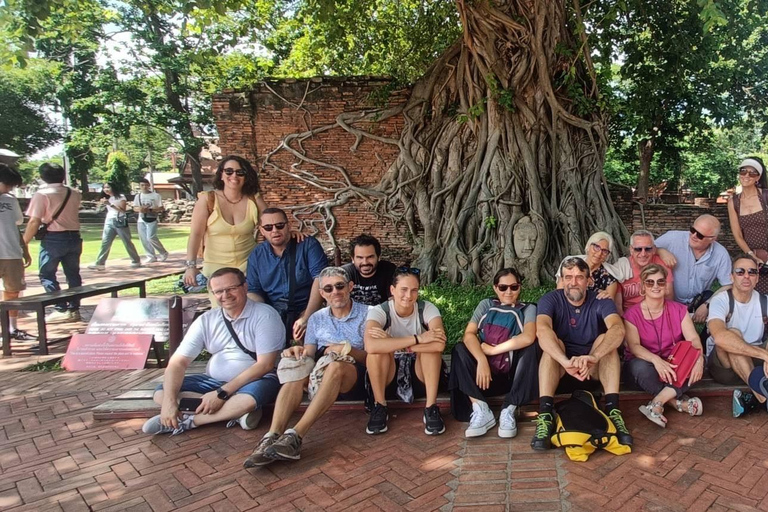 Vanuit Bangkok: Ayutthaya Werelderfgoed &amp; Zonsondergangboot PrivéVanuit Bangkok: Ayutthaya Werelderfgoed &amp; Privéboot bij zonsondergang