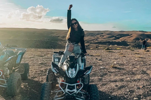 From Marrakech: Agafay Desert Quad Bike, Dinner & Live Show