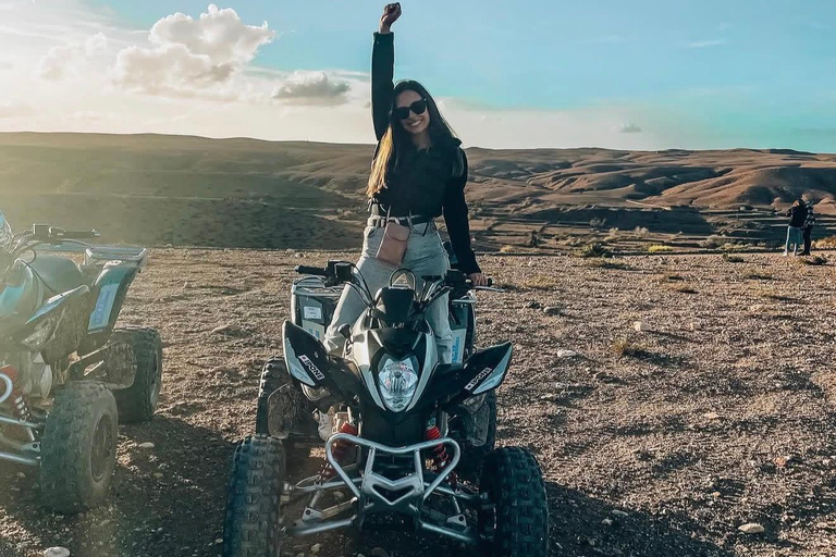 From Marrakech: Agafay Desert Quad Bike, Dinner & Live Show