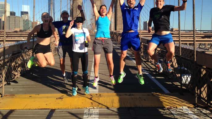 from manhattan 1.5hour brooklyn bridge running tour
