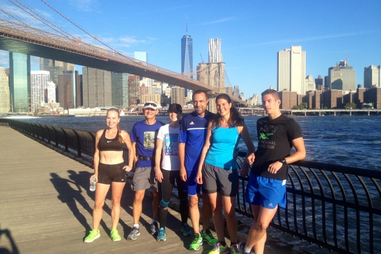 Van Manhattan: 1,5 uur durende Brooklyn Bridge Running Tour
