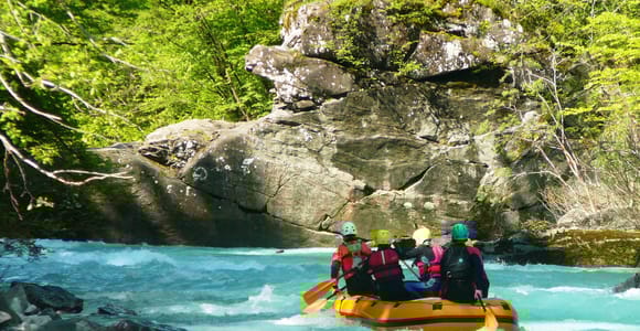 Slowenien: Halbtagestour zum Rafting auf der Soča mit Fotos