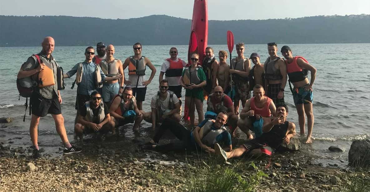 From Rome: Castel Gandolfo Kayak and Swimming Lake Tour