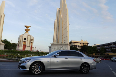 Suvarnabhumi Airport Bangkok: luxe privétransfersLuxe sedan Mercedes Benz E-Klasse: hotel naar luchthaven