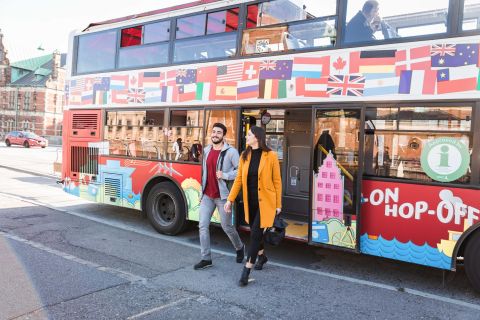 Copenaghen: tour in autobus Hop-on Hop-off rosso