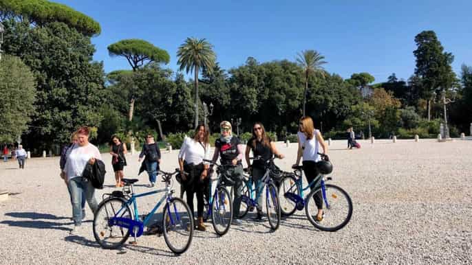 roma passeio guiado pela villa borghese gardens bike tour