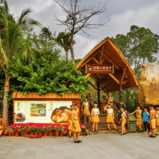 Sanya: excursão privada de meio dia ao parque minoritário Li e Miao