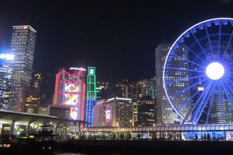 Hong Kong : croisière Victoria Harbour ou Symphony of LightsDepuis Tsim Sha Tsui : croisière « Symphony of Lights »