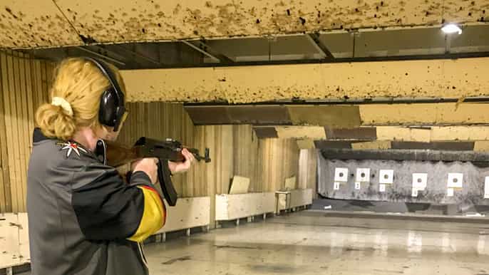 moscou sessão de tiro de kalashnikov
