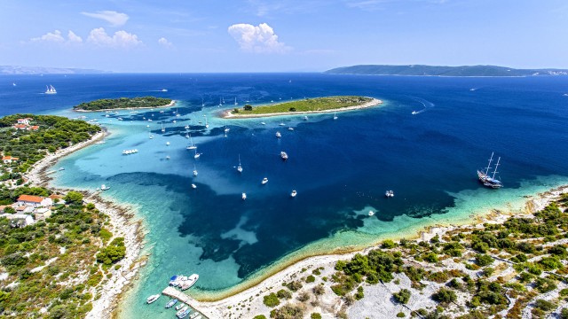 Vanuit Split: speedboottour Blue Lagoon en 3 eilanden