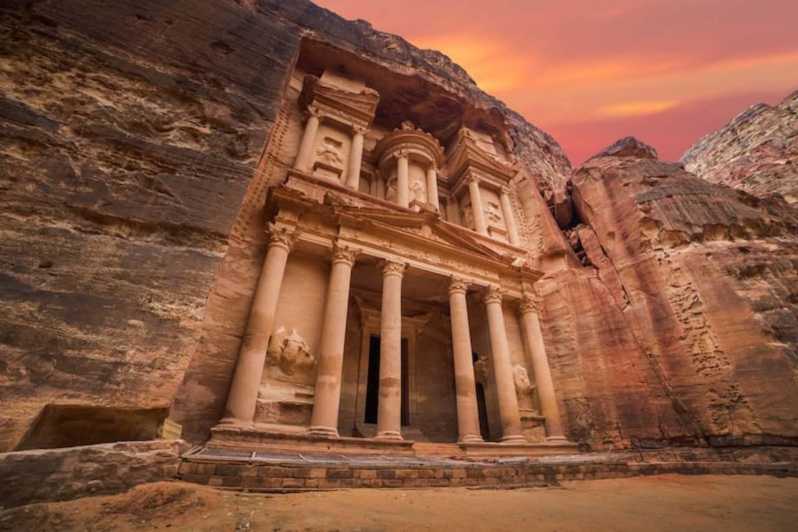 Amman/Totes Meer: Petra & Wadi Rum Tagestour mit Abholung vom Hotel