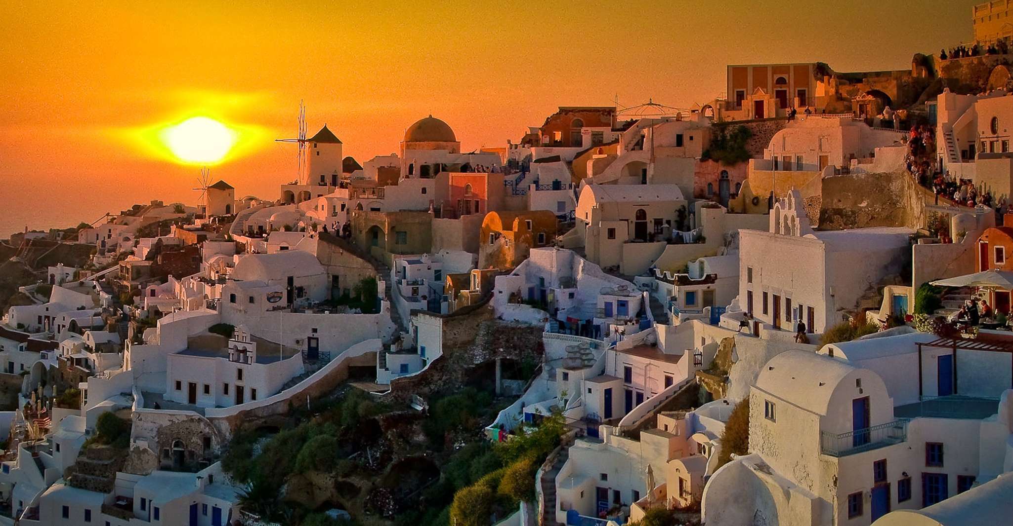 Blue Dome And Oia Sunset Small Group Transfer - Housity