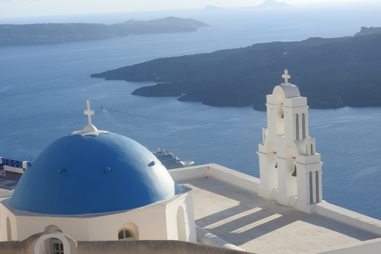 Santorini: tour panoramico di mezza giornata con servizio di prelievo in hotelTour di gruppo