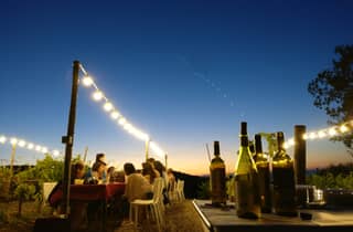 Ab Siena: Abendessen in den Chianti-Weinbergen