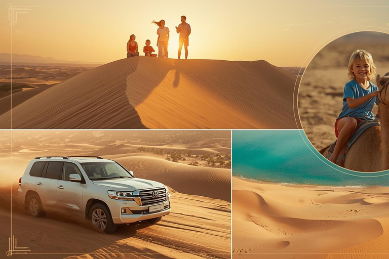 Doha Family Friendly Desert Safari with Camel Ride Shared Desert Safari Tour Dune Bashing & Camel Ride