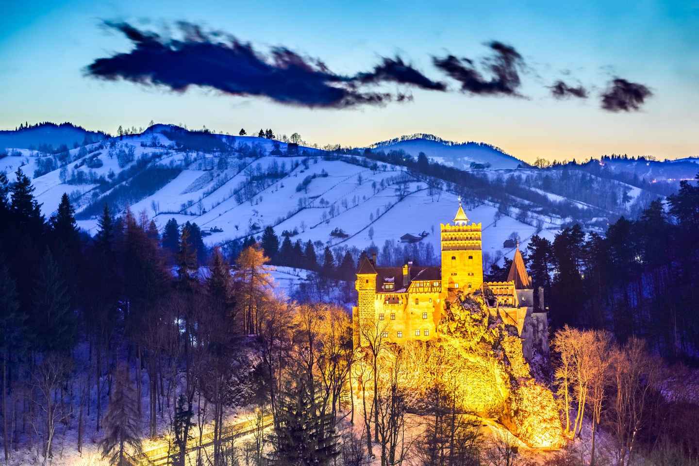 visit the majestic bran castle, aka dracula's castle