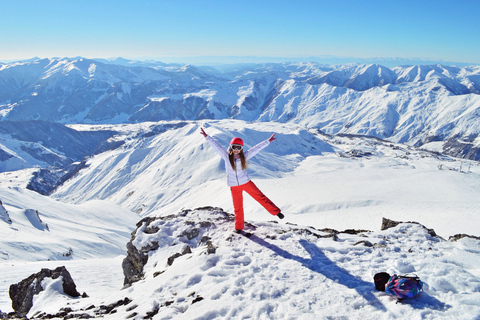 Sabaduri - Gudauri - Ananuri La mejor excursión de un día en familia en inviernoDesde Tiflis Excursión privada de un día a Sabaduri, Ananuri y Gudauri