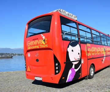 Genebra: Tour de ônibus hop-on hop-off e passeio panorâmico de mini-trem