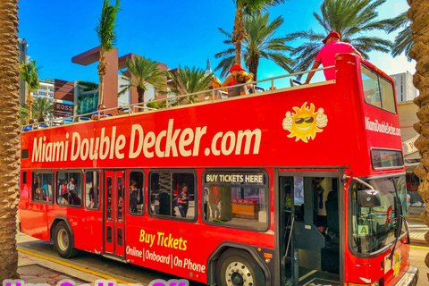 2-dniowy bilet na autobus piętrowy Miami Double Decker z możliwością wsiadania i wysiadaniaMiami: 2-dniowy bilet na autobus hop-on hop-off