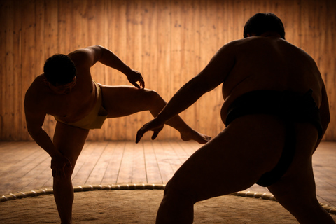 Osaka Authentic Sumo Experience & Challenge on Sacred Ring