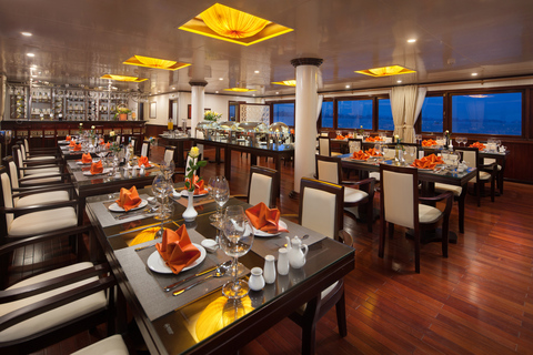 Vanuit Hanoi: 2-daagse Halong Sapphire-cruise en privébalkonDeluxe balkoncabine - tweepersoonsbed/twin - met vervoer