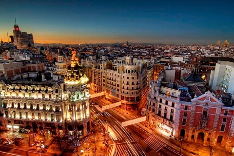 Visite à pied du coucher du soleil à Madrid et spectacle de flamenco en optionVisite à pied du coucher du soleil à Madrid et spectacle de flamenco