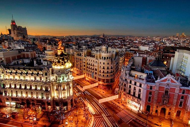 Visite à pied du coucher du soleil à Madrid et spectacle de flamenco en optionVisite à pied du coucher du soleil à Madrid et spectacle de flamenco