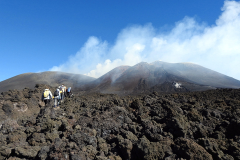 Taormina and Catania: Private guided Etna hike by cable car From Taormina or Catania: Private Etna Cable Car Hike