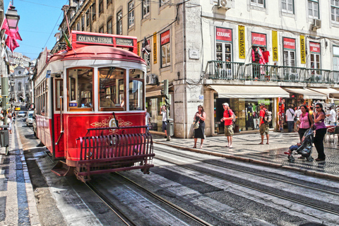 Lisbon's historic old town in a tuk-tuk in German Lissabon Historische Altstadt im Tuktuk auf Deutsch