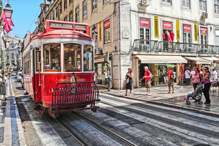 Lisbon's historic old town in a tuk-tuk in German Lissabon Historische Altstadt im Tuktuk auf Deutsch